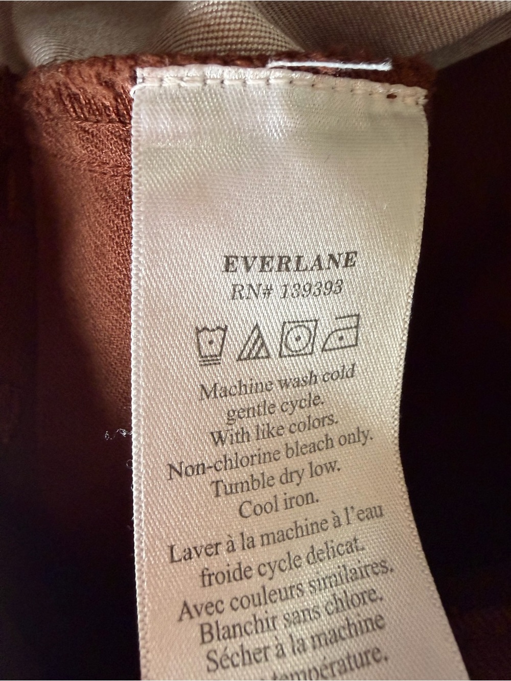 Everlane The Utility Barrel Pant Rosewood Brown Size 6 Cropped Organic Cotton - Picture 7 of 8